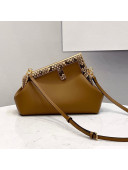 Fendi First Small Leather Bag with Snakeskin F Brown 2021 