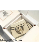 Hermes Halzan Mini 22cm Bag in Togo Calfskin Leather Milkshake White/Gold 2021 05