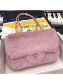 Chanel Cony Hair Classic Small Flap Bag Pink 2018