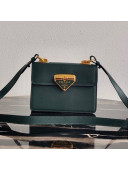 Prada Saffiano Leather Symbole Shoulder Bag 1BD270 Green 2020