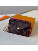 Louis Vuitton Monogram Canvas Card Holder Recto Verso Wallet M69431 Hot Pink 2020