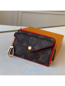 Louis Vuitton Monogram Canvas Card Holder Recto Verso Wallet M69431 Red 2020