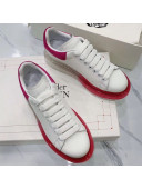 Alexander McQueen Clear Sole Sneakers White/Pink 2019