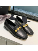 Chanel Lambskin Loafers with Coin G37044 Black 2020
