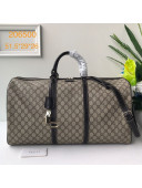 Gucci GG Canvas Carry-on Duffle Travel Bag 206500 Coffee 