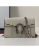 Gucci Dionysus Leather Super Mini Bag 476432 White  