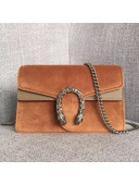 Gucci Dionysus Leather Super Mini Bag 476432 Tan