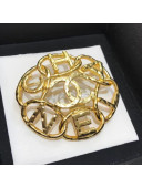 Chanel Gold Metal Brooch 23 2020