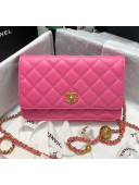 Chanel Metal Wallet on Chain WOC Bag AP1450 Rosy 2020