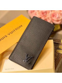 Louis Vuitton Men's Aerogram Matte Brazza Wallet M69980 Black 2021