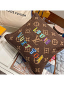 Louis Vuitton LVXNBA Letters Wool Cushion MP3037 Brown 2021