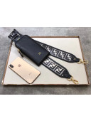 Fendi Strap You FF Transparent Shoulder Strap with iPhone Pocket Black 2019