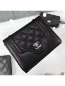 Chanel Quilted Lambskin Small Wallet Black 02 2019