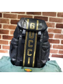Gucci GG Leather Backpack 536413 Black