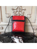 Balen Calfskin Phone Bag With Shoulder Strap Red 2017