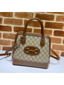 Gucci GG Supreme canvas 1955 Horsebit Small Top Handle Bag 621220 2020