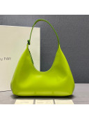 By Far Amber Lime Green Semi Patent Leather Hobo Bag 2020