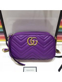 Gucci GG Marmont Matelassé Small Camera Shoulder Bag 447632 Purple 2018