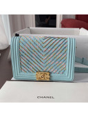 Chanel Boy Waist Bag AS0093 Blue 2019