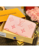 Louis Vuitton Gradient Monogram Leather Zippy Wallet M80403 Pink 2021
