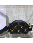Chloe Mini Signature Bag In Smooth Calfskin With Embroidered Horses & Studs Black 2019