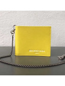 Balen...ga  Explorer Square Wallet with Chain Yellow 2018