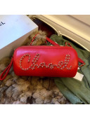 Chanel Calfskin Barrel Clutch/Crossbodody Bag AS1531 Red 2019