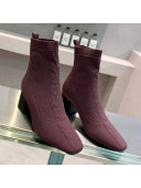 Hermes Volver 60 Ankle Boot with 6cm Heel Burgundy 2021