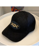 Gucci Canvas Baseball Hat with Horsebit Black 2021