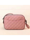 Gucci Signature Leather Camera Shoulder Bag 453770 Pink