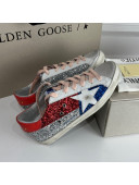 Golden Goose GGDB Super-Star Sneakers in Multicolor Glitter with Star 2022 07