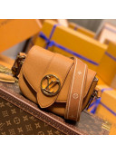 Louis Vuitton LV Pont 9 Soft MM Bag in Grained Calfskin M58968 Brown 2021