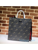 Gucci Men's GG Bestiary Tote with Tigers ‎495559 Black 2020