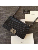 Chanel Quilted Lambskin Medium Boy Flap Bag with Silver Hardware(Top Quality)