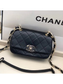 Chanel Quilted Lambskin Entwined Chain Small Flap Bag AS2317 Black 2021 TOP