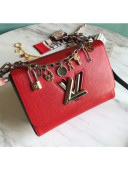 Louis Vuitton Love Lock Charms Twist MM in Epi Leather M52894 Red 2019