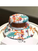 Loewe Paula Print Self Tie Bucket Hat White/Multicolor 2021