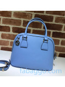 Gucci Leather Top Handle Bag 449662 Blue 02 2020