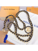 Louis Vuitton LV Circle The Chain and Leather Belt 1.3cm 2021
