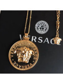 Versace BIT-Versace Medusa Pendant Necklace Gold 2019
