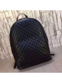 Gucci Black Signature Leather Lackpack 406370 2018