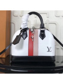 Louis Vuitton Stripes Epi Leather Alma BB Bag White 2018