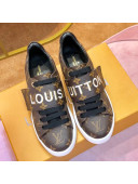 Louis Vuitton Frontrow Monogram Canvas Logo Strap Sneakers 1A4VSM 2019