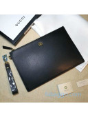 Gucci GG Marmont Leather Pouch 475317 Black 2020