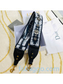 Dior Embroidered Shoulder Strap with Charms Blue 2020