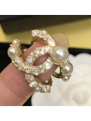 Chanel Crystal Pearl Ring AB5739 2021