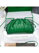 Bottega Veneta The Mini Pouch Crossbody Bag in Woven Lambskin Racing Green 2020 01
