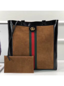 Gucci Ophidia Suede Large Tote 519335 Chestnut 2018