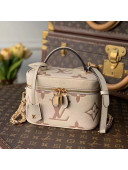 Louis Vuitton Vanity Case PM in Giant Monogram Leather M45599 Cream White/Dusty Pink 2021