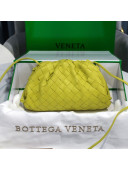Bottega Veneta The Mini Pouch Crossbody Bag in Woven Lambskin Kiwi Green 2020